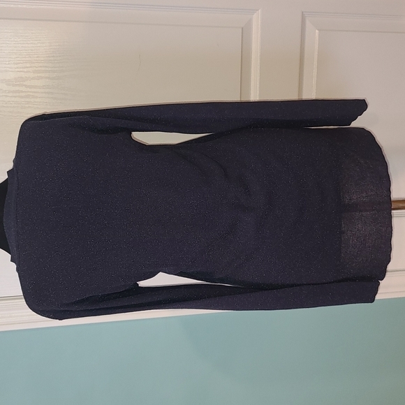 Rinascimento Navy shimmering cardigan Duster S - Picture 6 of 9